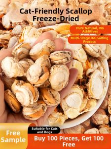 ZHUCHONG | Nutritious Pet Snack Freeze-dried Scallop Meat