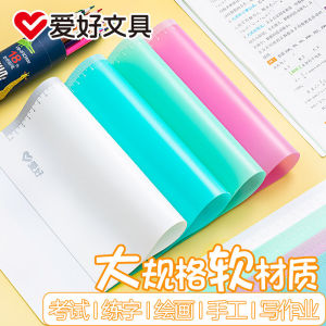 A4 Paper Writing Pad Plastic Exam Soft Pad Desktop Pad Student Use Book Clip File Folder Drawing Writing Assignment Pad Exam Specialty Practice Board Clip  Paper Desk Mat