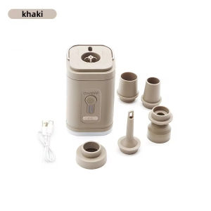Outdoor Camping Inflator Pump with Built-in Lighting Function Portable Multi-functional for Inflatable Sleeping Mat