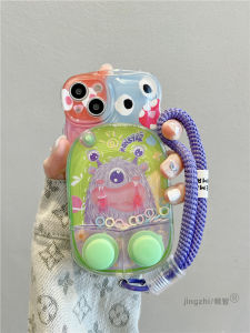 เคสโทรศัพท์ซิลิโคนน่ารักสำหรับ iPhone 15 pro Max ที่สนุกสนานและน่ารักพร้อมเกมกดปุ่ม ปกป้องได้ทั้งด้านหน้าและด้านหลัง