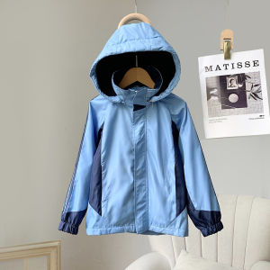 Áo Khoác Thể Thao Trẻ Em Mùa Thu Chống Gió Áo Khoác Ngoài Thường Ngày Có Mũ Trùm Đầu Cho Trẻ Em Và Học Sinh Tiểu Học