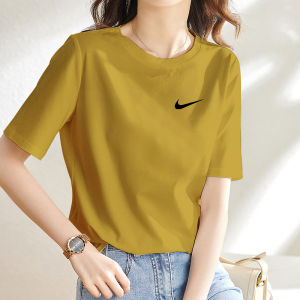Korean Style Printed T-shirt  SIMPLE SHIRT LADIES WEAR WITH GRAPHIC PRINT FOR IN AND OUTDOOR WALKING Tshirt for Women Cotton shirt