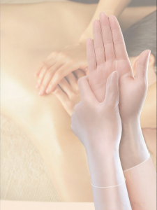 Beauty Salon Massage PVC Gloves Durable Oil-Resistant