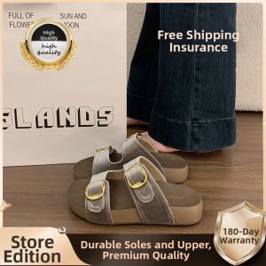XUJIA | Retro Thick Sole Sandals Female Summer