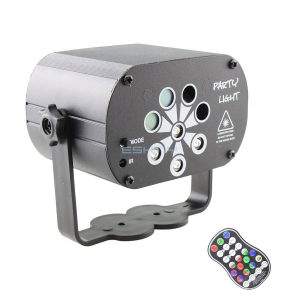 Đèn Chiếu Laser RGB UV 9Lens 120 Kiểu Dáng Đèn Disco LED Cho Tiệc DJ Hiệu Ứng Sân Khấu Trang Trí Giáng Sinh Sinh Nhật Khiêu Vũ F8B