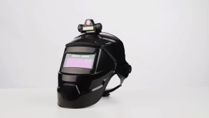 MEGA CLYNE Helm Las Otomatis gelap terang + Lampu Led Auto Dimming True Color Welding Mask