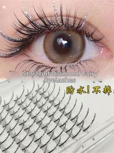 Silver Glitter Christmas Diamond Eyelashes