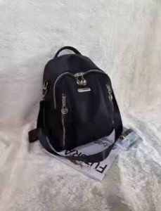 Tas Ransel Wanita Sporty Korea Style Poliester Tahan Air Warna Solid