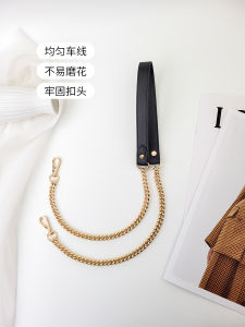 ระดับไฮเอนด์ หนัง โซ่กระเป๋าถือ สายคล้อง อุปกรณ์โลหะกระเป๋าสะพายข้าง Coach Mk กระเป๋าเข็มขัดไม่ซีดจางของแท้ หนัง โซ่