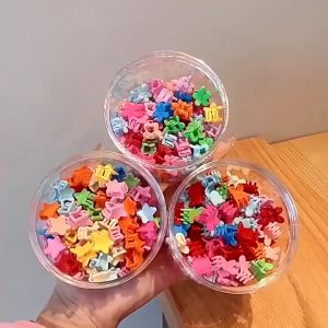 Set 100 Kẹp Tóc Mini Nhiều Màu Dễ Thương Cho Bé Gái kẹp tóc cho bé kẹp tóc cho bé gái kẹp càng cua mini