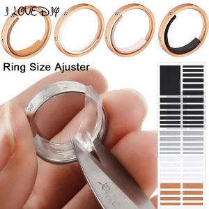 18Pcs/sheet Transparent Ring Inner Size for Big Size Rings Anti Lost Invisible Ring Fixed Tightener Reducer Resizing Sticker