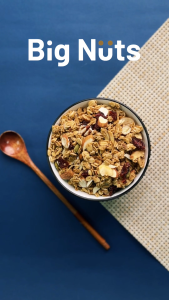 Big Nuts  Original Nuts & Cranberries Granola (200g) - Halal Certified