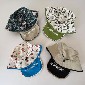 หมวกผ้าตาข่ายคลุมคอแห้งเร็วสำหรับเด็กหมวกสำหรับเด็กทารกชายและหญิงหมวกกันแดดบังแดดปีกกว้างแบบบางระบายอากาศได้ดี