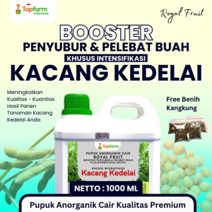 Pupuk Kacang Kedelai Topfarm - Pupuk Pelebat Buah Kacang Kedelai / Booster Agar Tanaman Kacang Kedelai Berbuah Lebat / Pupuk Khusus Pohon Kacang Kedelai Terbaik