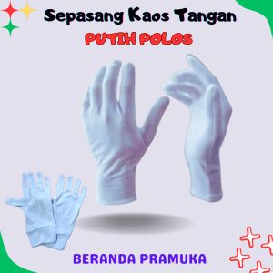 Sarung Tangan Putih Polos / Kaos Tangan Paskibra
