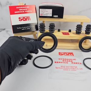 SIL SEAL KALIPER KIT REM CAKRAM DEPAN JAZZ LAMA CITY GD3 TAHUN 2003 SAMPAI 2008 1SET SAM