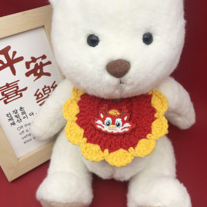 Adorable Bear Neckwarmer Pet Scarf Dog Saliva Towel Cat Bib Birthday Photo Prop Universal Triangle Design for Pets