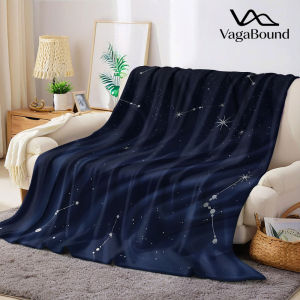 Star Constellation Flannel Blanket Warm Soft Halloween Christmas Decorative Couch Warm Cozy All-Season Gift