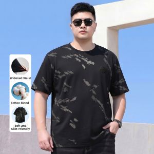 Zuogeeya | Fashionable Loose Short Sleeve T-shirt for Big and Tall Men