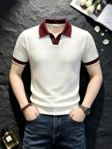 Color Block Polo Shirt Slim Fit Summer Style