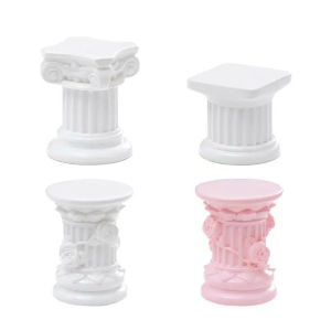Mini Roman Pillar Greek Column Statue Pedestal Stand for Figurine Display Home Garden Decor Dinning Room Shelf Ornament Sculptur