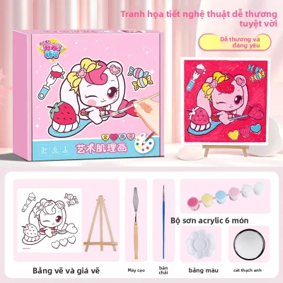 HPRETTY | Đồ Chơi Tự Làm Bức Tranh Cát Công Chúa cho Trẻ 6+ Tuổi