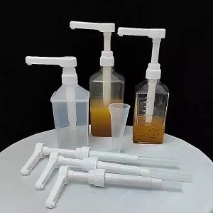 1600ML/10CC Botol Sirup Pump Non-Toksik Hambar Botol Pump Syrup Universal Plastik PET Food Grade Anti Bocor Tahan Lama