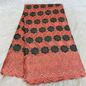 2026 New Cotton African French Nigerian High End Swiss Lace Fabric for Embroiderg Wedding Party Bride Sewing Dress 5 Yards