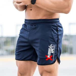 Summer New Trend Casual Drawstring Mens Sports Shorts Thin Mesh Quick Drying Casual Running Breathable Five Quarter Pants Men