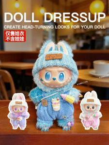 Labubu Cute Party Clothes for Bé Gáis Sweet Lovely Style 1:1 Scale Cotton Doll Clothes Suitable for 17cm Dolls in Stock