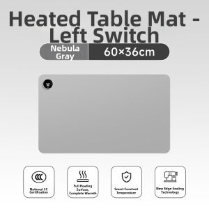 Extra Large Heating Mousepad 2025 New Style for Computer Desk Student Study Warmer Pad Office Desk Leather Material Pure Color