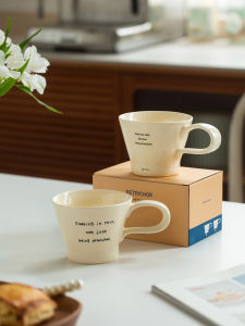 Cốc Cà Phê Bằng Gốm Sứ Thiết Kế Đơn Giản Cốc Uống Cà Phê Sáng Cốc Trà Chiều Cốc Đựng Nước Cốc Đựng Đồ Ăn Nhẹ Cốc Đựng Thức Ăn Nhanh