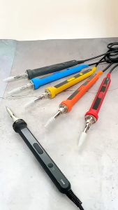 GO ZIYAHI Solder Listrik 100 W LCD + 5 Mata Solder + Timah + Penyedot Timah