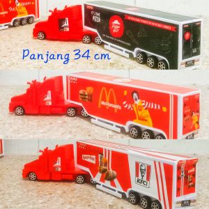 Mainan Mobil Bok Kendaraan Truk Box Ukuran 34 cm Bahan Plastik Berstandar SNI Merek Ocean