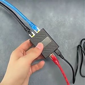 SmartBuy USB-Powered RJ45 Network Splitter for Simultaneous LAN Cable Sharing Internet Connectivity