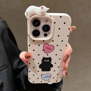 Lovely Cute 3D Cat Phone Case For iPhone 17 Pro Max 17 Air 16 15 11 12 13 14 Pro Max 15 16 14 Plus Shockproof Phone Funda Cover
