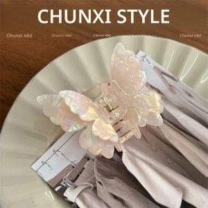 กิ๊บติดผมรูปผีเสื้อสไตล์ฝรั่งเศสย้อนยุค ทำจากอะซิเตท กิ๊บหนีบผมทรงปู สำหรับฤดูร้อน สไตล์หวานแบบเจ้าหญิง กิ๊บหนีบผมทรงฉลาม กิ๊บติดผมแบบม้วน อุปกรณ์เสริมผม