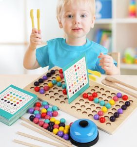 Sensory Training Focusing Beads Toy for 2-3 Years Old Boys and Girls