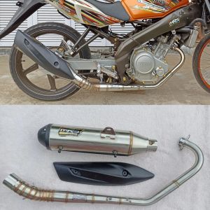 Knalpot Rob1 Standar Racing Vixion OLD NEW MX King R15 V3 Satria Fu Sonic CB150 GL MP Tiger Scorpio Original MRS Racing Exhaust