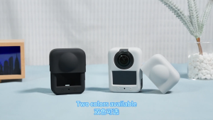 PULUZ DJI Osmo 360 Silicone Body Protective Cover with Lens Cover Black & Grey