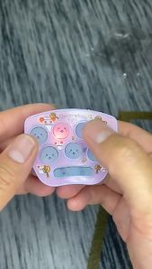 Pop it Elektrik Mini Push Hamster LED / Mainan Pukul Hamster Mini Gantungan Kunci