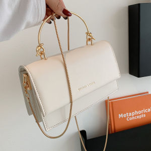 Fashionable Versatile Womens Mini Shoulder Bag Summer Crossbody Chain Bag PU Leather Magnetic Buckle Closure Casual Style