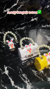 TY1495 Tas Jelly Anak Mini Selempang Glossy Mutiara Lucu Model Korea