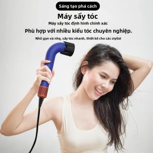 Máy Sấy Tóc Công Suất Cao 1400W Nhẹ Sấy Nhanh Tiếng Ồn Thấp Với Nhiều Đầu Phun Điều Khiển Nhiệt Độ Nóng/lạnh Dùng Cho Gia Đình