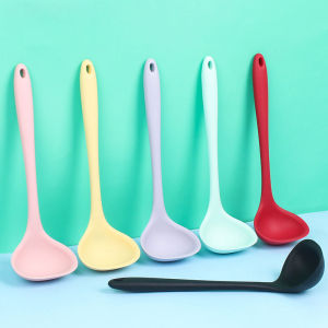 Heat-Resistant Silicone Soup Ladle Set for Cooking Basting and Serving - 29CM Kitchen Utensil Ktichen Soup Spoon