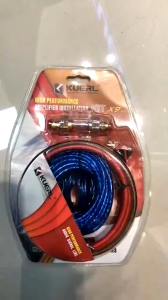 AUTOFun Car Audio Amplifier Subwoofer Speaker Installation Wires Kit 10GA Power Cable