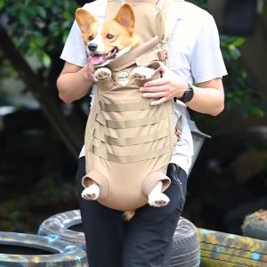 C269 เป้สะพายหลังใส่สุนัข กระเป๋าสัตว์เลี้ยง กระเป๋าเป้ใส่สุนัข MOLLE SYSTEM PET BACKPACK ⚡ส่งจากไทย⚡