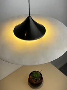 Luxury Minimalist Natural Marble Aluminum Pendant Light Brass Alabaster Hanging Lamp for Dining Room