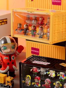 Acrylic Display Case & Popmart Storage Organizer: Transparent Boxes & Stackable Magnetic Dustproof Box