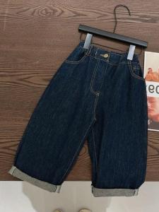 Childrens Casual Denim Pants 2025 Spring Autumn New Style Small Medium Childrens Wear Baby Boy Korean Versatile Long Pants Trendy